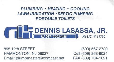 dennis lasassa jr plumbing